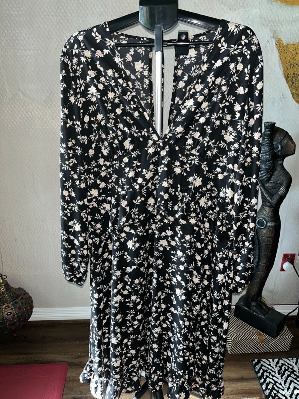 Boohoo Ruffle Floral Dress